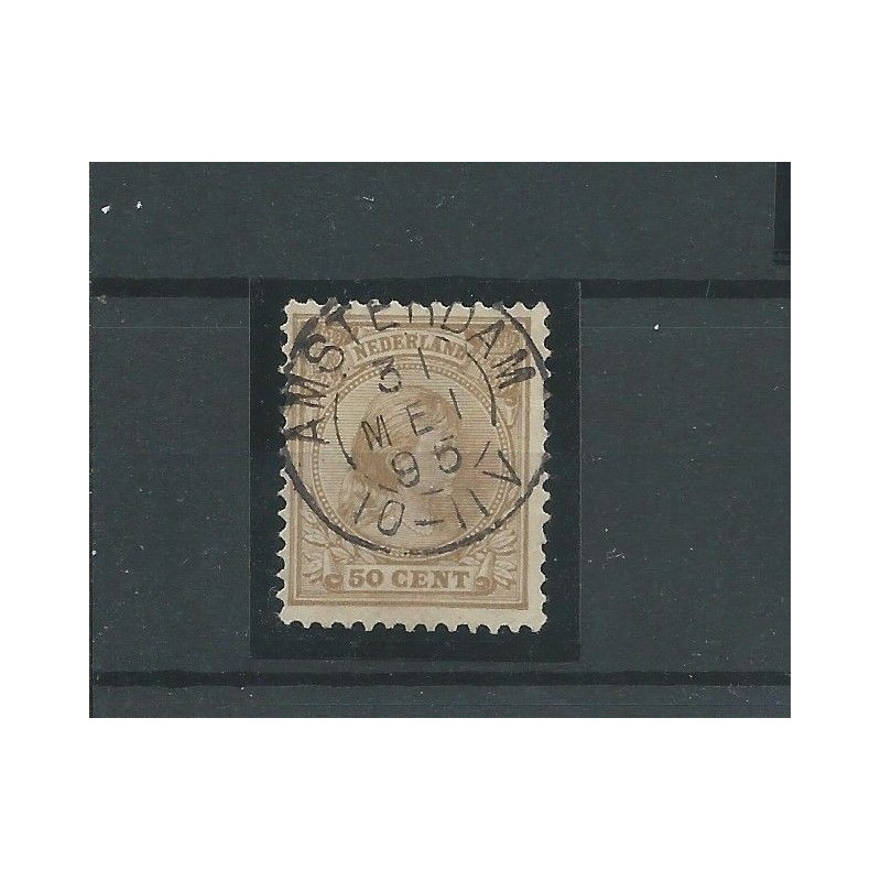 Nederland 43 met "AMSTERDAM 1895" kleinrond VFU/gebr CV 25+ € Nederland 43 met "AMSTERDAM 1895" kleinrond VFU/gebr CV 25+ €