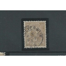 Nederland  43A met "BEVERWIJK 1893" kleinrond VFU/gebr  CV 60+ €