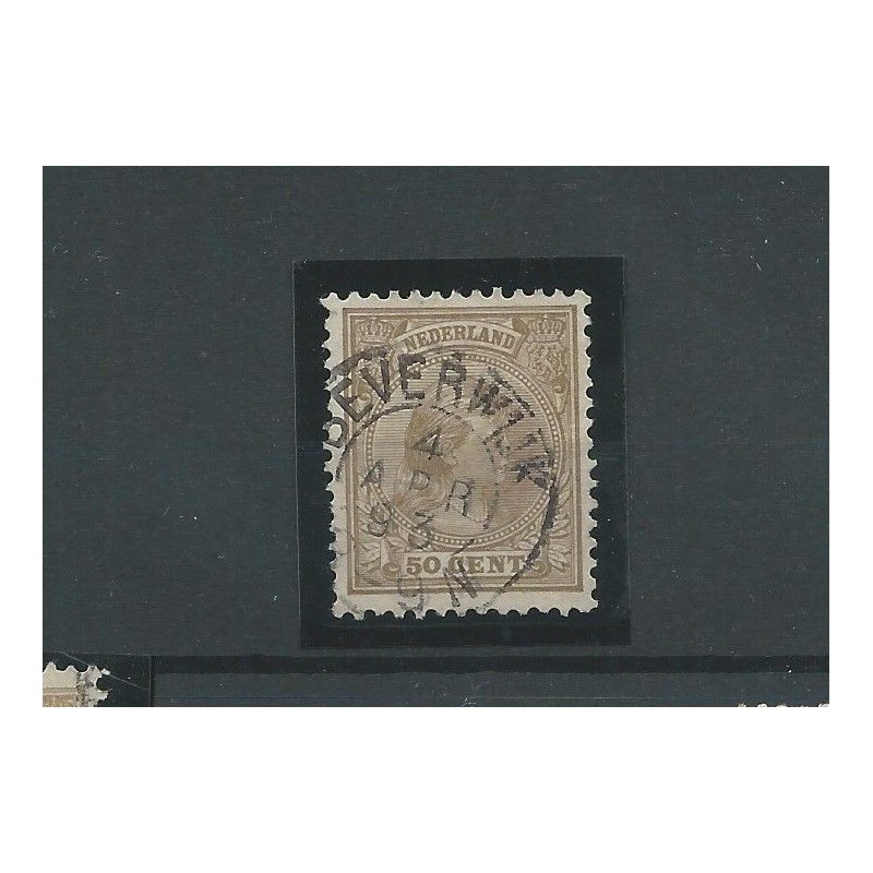 Nederland 43A met "BEVERWIJK 1893" kleinrond VFU/gebr CV 60+ € Nederland 43A met "BEVERWIJK 1893" kleinrond VFU/gebr CV 60+ €