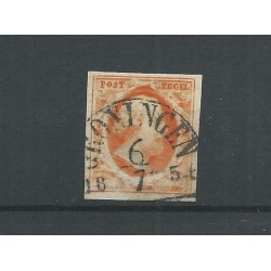 Nederland 3b  plt I  "GRONINGEN 1854" VFU/gebr  CV 225+ €