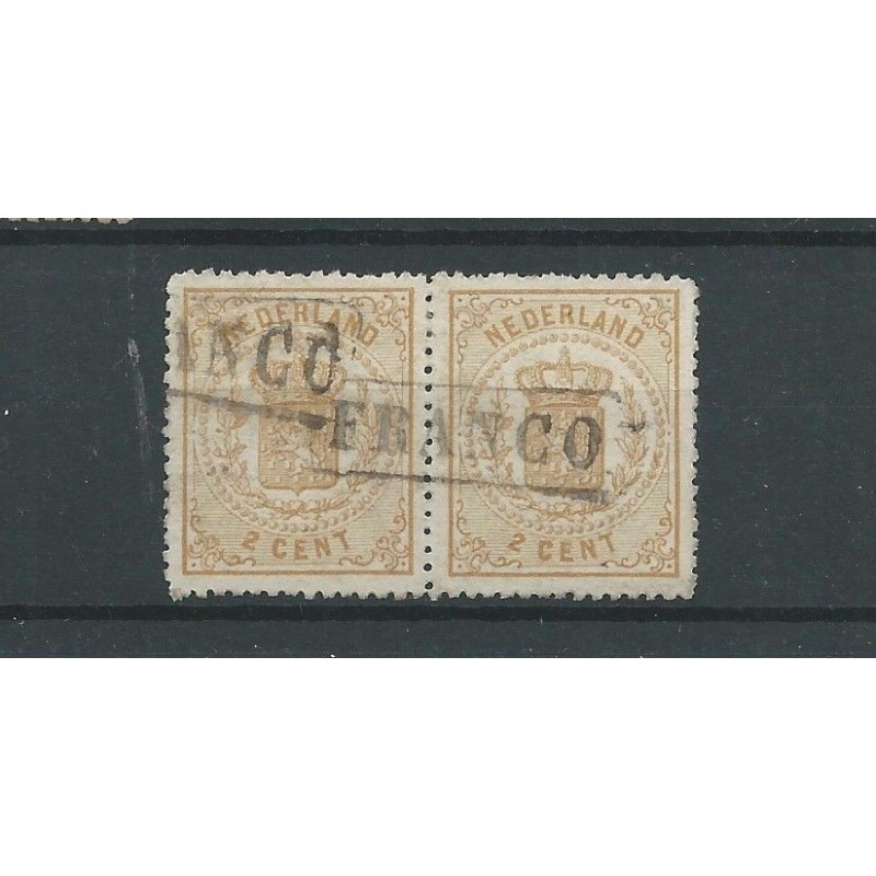 Nederland  17 paartje  "Franco in Kastje"  VFU/gebr  CV 60+ €