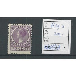 Nederland R29a Tweezijdige Roltanding MH/ongebr CV 200 €