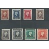 Ned. Indie  304-311 SPECIMEN en PERFORATIEGAT  MNH/postfris  CV ??? €