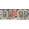 Suriname LP27-28 Rode Kruis op R-Brief Curacao en terug Suriname VFU/gebr  CV 100+ €