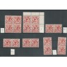 Suriname LP23 PARTIJTJE TYPEN, Paren blokken MH/MNH  CV 330+ €