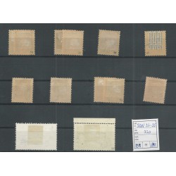 Zwitserland  26-35 SDN 1932  VFU/gebr   CV 320  €