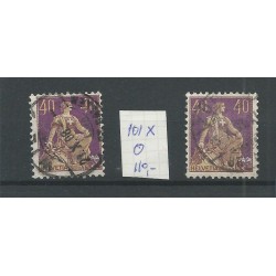 Zwitserland 101x Stehende Helvetia 2x VFU/gebr   CV 220 €