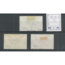 Zwitserland 189x-191x  Luchtpost  VFU/gebr   CV 170 €