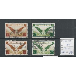Zwitserland 233-234 x en y  Luchtpost  VFU/gebr   CV 290 €