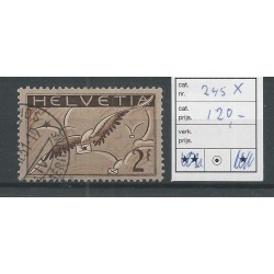 Zwitserland 245x   Luchtpost  VFU/gebr   CV 120 €