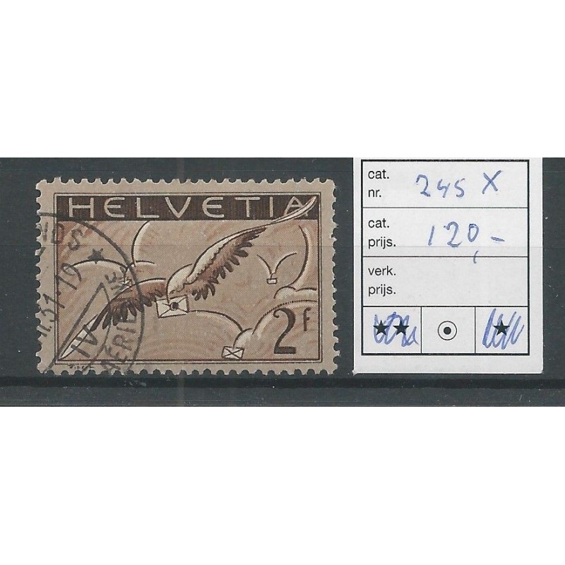 Zwitserland 245x Luchtpost VFU/gebr CV 120 € Zwitserland 245x Luchtpost VFU/gebr CV 120 €