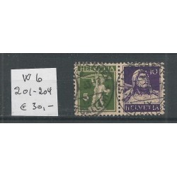 Zwitserland  W6  VFU/gebr   CV 30 €
