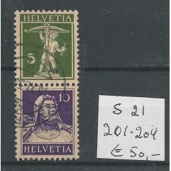Zwitserland  S21 VFU/gebr   CV 50 €