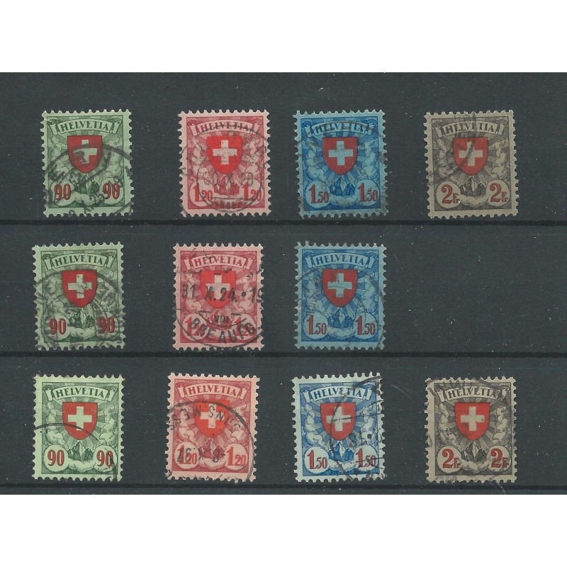 Zwitserland 194x-197x, 197z-197z Wappenschild VFU/gebr CV 78 € Zwitserland 194x-197x, 197z-197z Wappenschild VFU/gebr CV 78 €