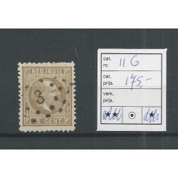 Ned. Indie 11G  Willem III  1870  VFU/gebr  CV 175 €