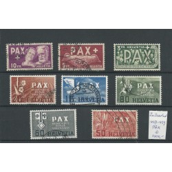 Zwitserland  447-459 PAX-serie  VFU/gebr  CV 1000 €