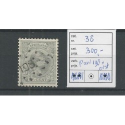 Nederland 38 met puntstempel 198 /Olst  VFU/gebr  CV 300 €