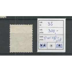 Nederland 38 met puntstempel 198 /Olst  VFU/gebr  CV 300 €