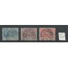 Nederland 87-89 met "LEIDEN 31-5-1907" laatste dag stempel  VFU/gebr  CV 20+ €