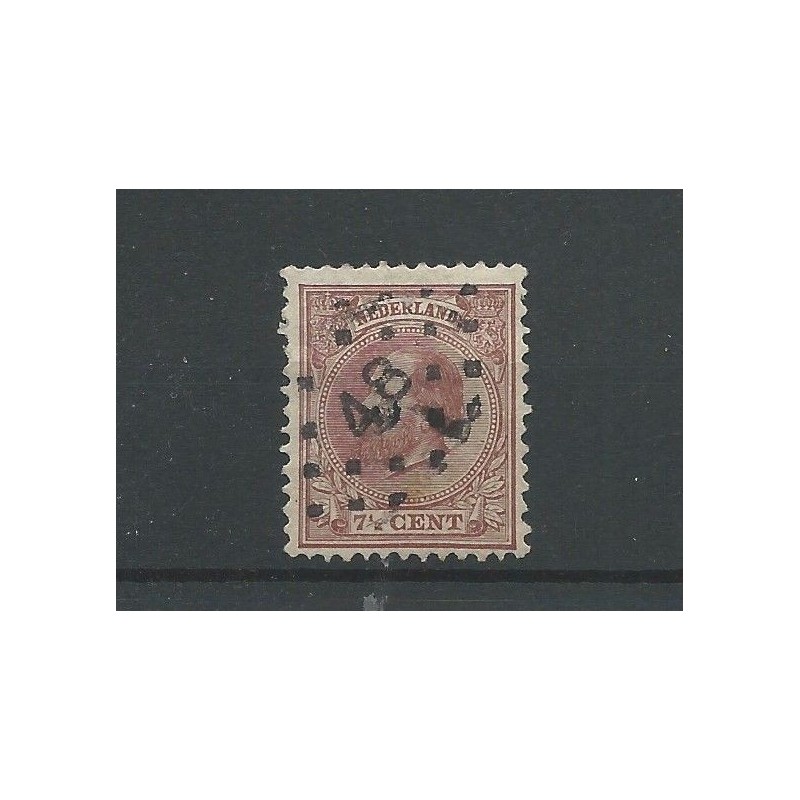 Nederland 20 Willem III met puntstempe 48/ Harderwijk VFU/gebr CV 62,50 € Nederland 20 Willem III met puntstempe 48/ Harderwijk VFU/gebr CV 62,50 €