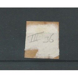 Nederland 1 plt III-36 met "GOUDA-A"  CV 100+ €  kopstaande datum