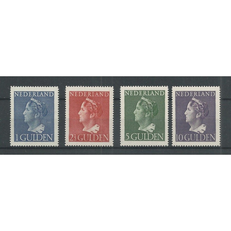 Nederland 346-349 Wilhelmina MNH/postfris CV 455 € Certificaat !! Nederland 346-349 Wilhelmina MNH/postfris CV 455 € Certificaat !!