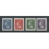 Nederland 346-349 Wilhelmina  MNH/postfris CV 455 € Certificaat !!