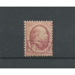 Nederland 5  met FRANC-kastje in ROOD  VFU/gebr  CV 50+ €