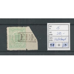 Nederland 15  EDE Halte-stempel  VFU/gebr  CV 250+ €