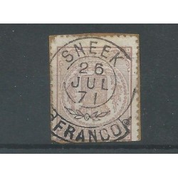 Nederland 13  met SNEEK franco-takje  VFU/gebr  CV 25+ €