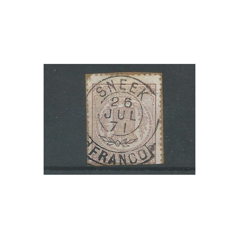 Nederland 13  met SNEEK franco-takje  VFU/gebr  CV 25+ €