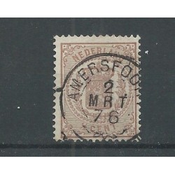 Nederland 13  met AMERSFOORT franco-takje  VFU/gebr  CV 20+ €