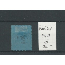 Ned. INDIE  P4A met puntstempel 91  VFU/gebr  CV 40+ €