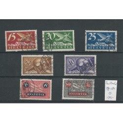 Zwitserland  179-184 Luftpost 1923  VFU/gebr  CV 170 €