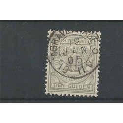 Nederland PW7 met "s'GRAVENHAGE-5 1895" kleinrond VFU/gebr  CV 55+ €