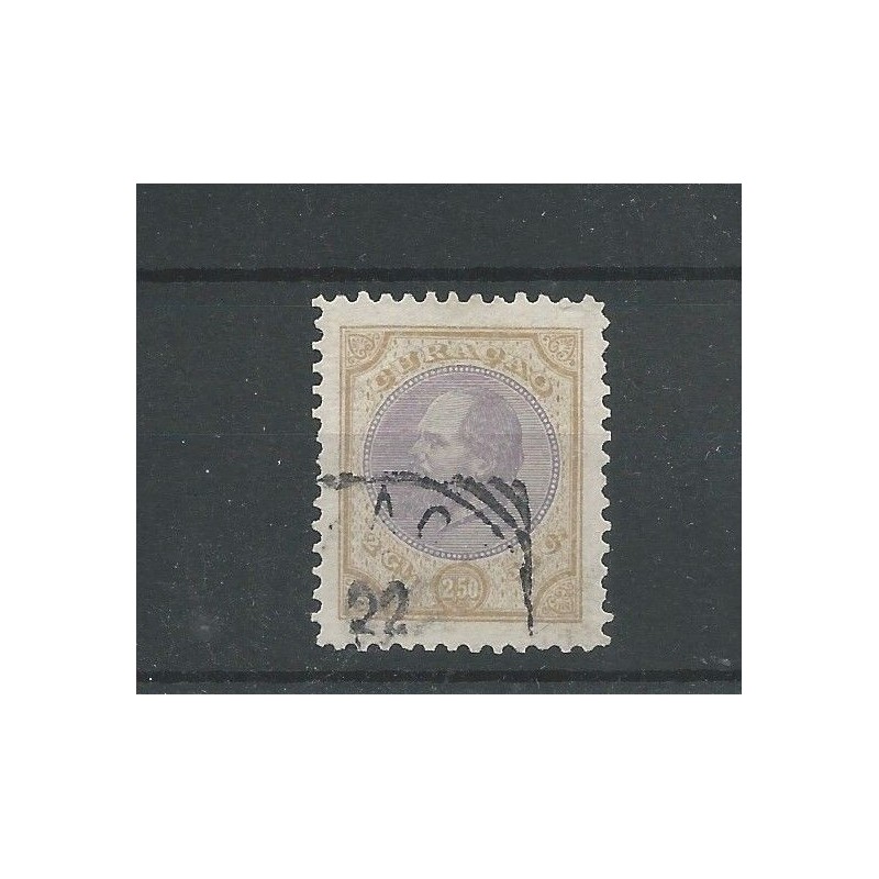 Curacao 12aF Willem III 1873 VFU/gebr CV 60 € Curacao 12aF Willem III 1873 VFU/gebr CV 60 €