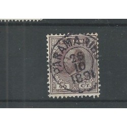 Suriname 12C Willem III  VFU/gebr  CV 40 € !! PRACHT !!