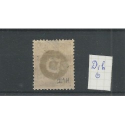 Ned. Indie D1h Dienst Handstempel-opdruk VFU/gebr  CV 10 €