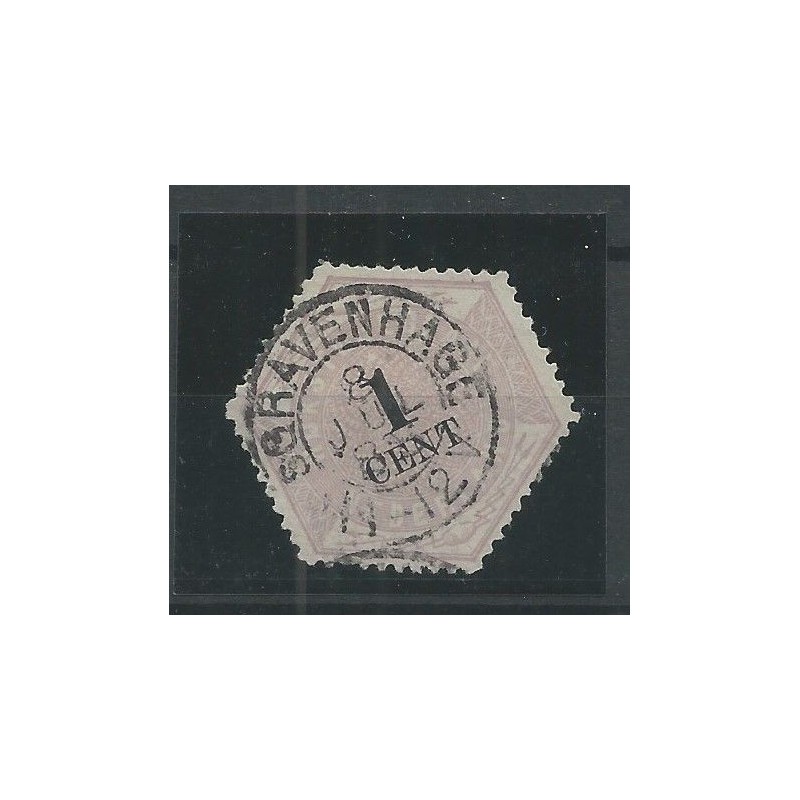 Nederland TG1 met "GRAVENHAGE 1888" kleinrond VFU/gebr CV 500++ € Nederland TG1 met "GRAVENHAGE 1888" kleinrond VFU/gebr CV 500++ €