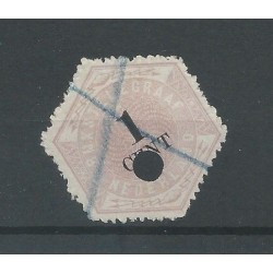 Nederland TG1 Telegram 1 ct  VFU/gebr  CV 50€