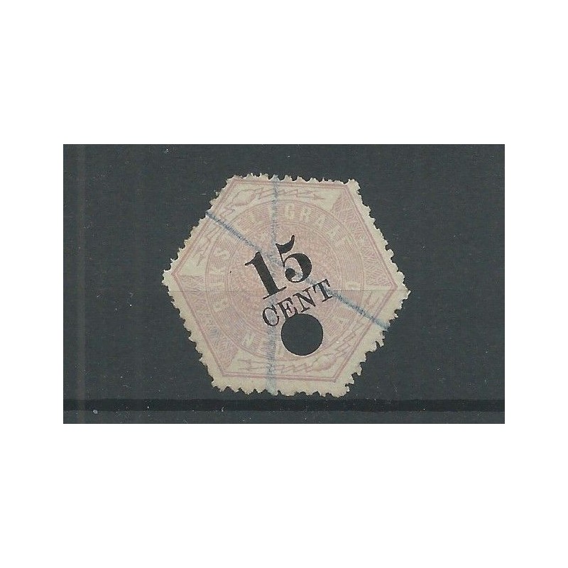Nederland TG5 Telegram 15 ct VFU/gebr CV 40 € Nederland TG5 Telegram 15 ct VFU/gebr CV 40 €