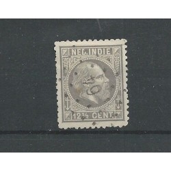 Ned. Indie 10H met puntstempe 64   VFU/gebr  CV 20+ €