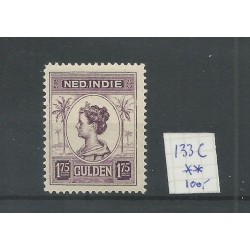 Ned. Indie 133C  Wilhelmina  MNH/postfris  CV 100 €