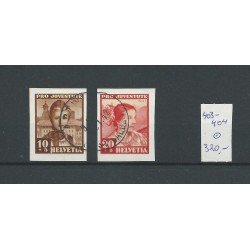 Zwitserland  403-404  aus Block 6  VFU/gebr  CV 320 €