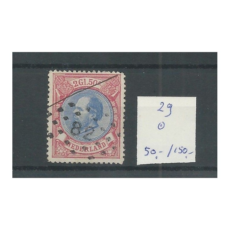 Nederland 29 met puntstempel 82 VFU/gebr CV 200 € Nederland 29 met puntstempel 82 VFU/gebr CV 200 €