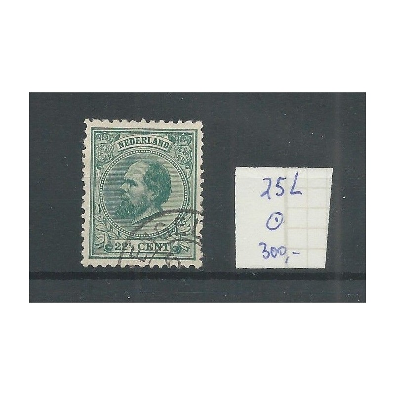 Nederland 25L Willem III 12,5x12,5 gr.gt VFU/gebr CV 300 € Nederland 25L Willem III 12,5x12,5 gr.gt VFU/gebr CV 300 €