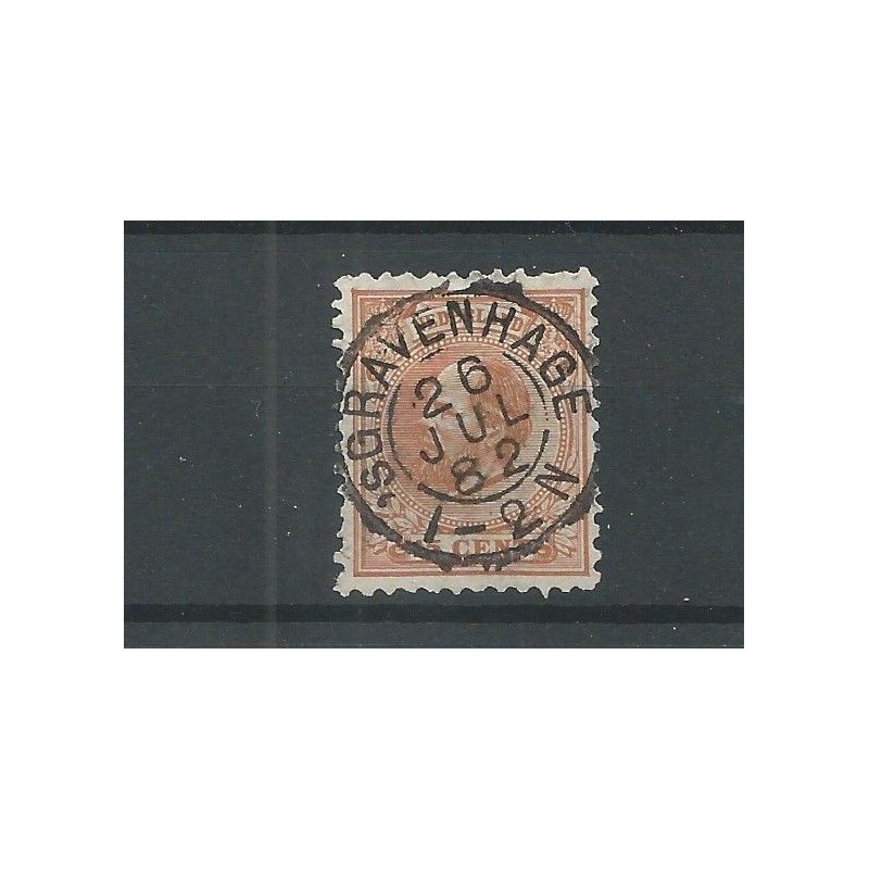 Nederland 23J met GRANVEHAGE 1882 VFU/gebr CV 20+ € Nederland 23J met GRANVEHAGE 1882 VFU/gebr CV 20+ €