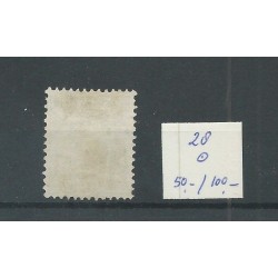 Nederland  28 met puntstempel 36 VFU/gebr  CV  150 €