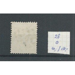 Nederland  28 met puntstempel 70 VFU/gebr  CV  200 €