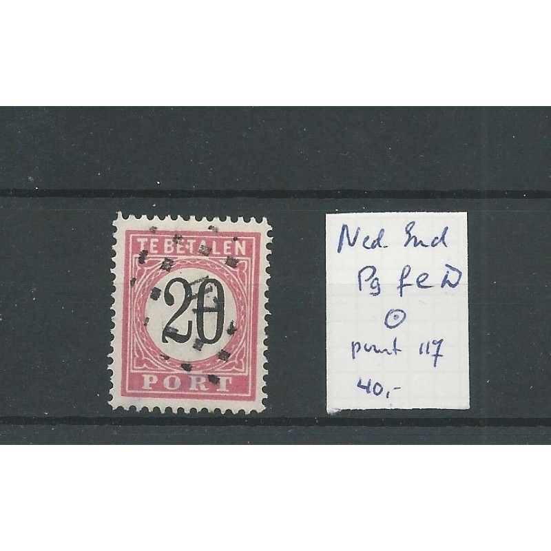 Ned. INDIE P9fe D "E.T" fout LUXE puntstempel 117 VFU/gebr CV 40+ € Ned. INDIE P9fe D "E.T" fout LUXE puntstempel 117 VFU/gebr CV 40+ €